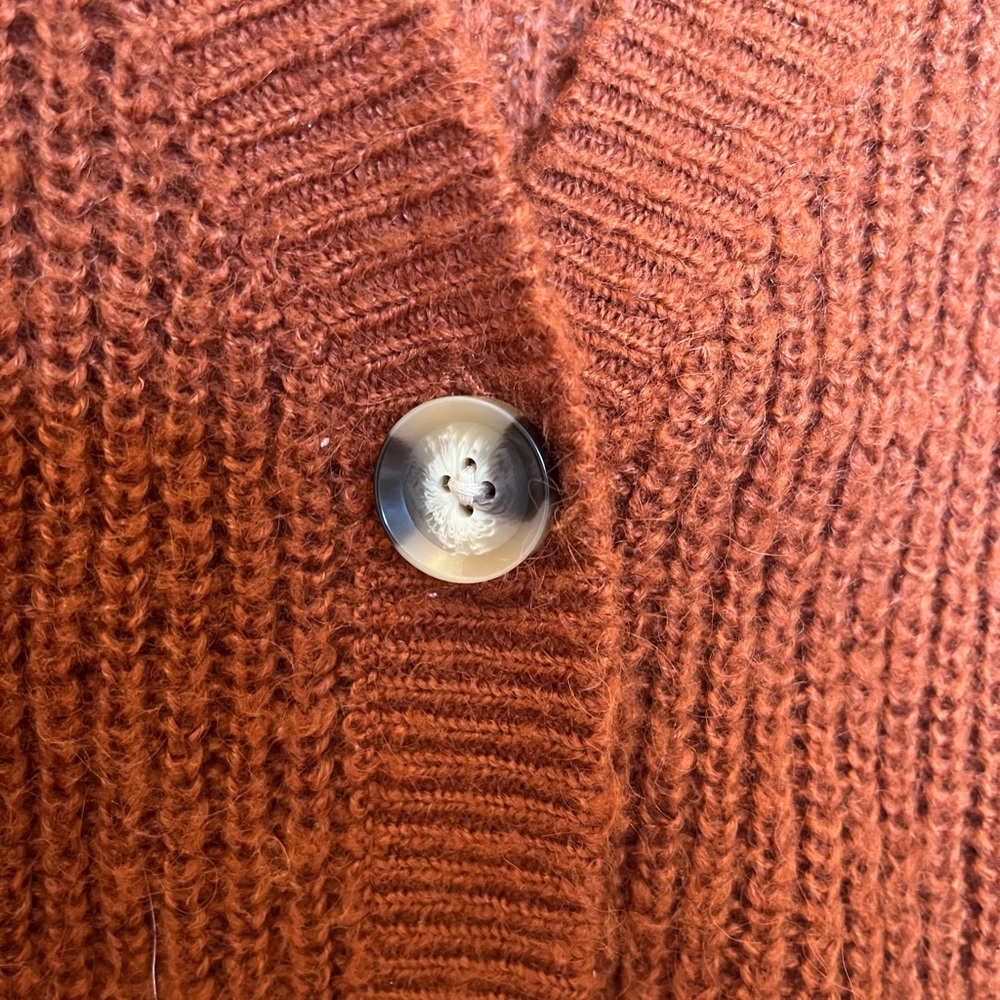 Terracotta Knit Cardigan - Picture 3 of 4